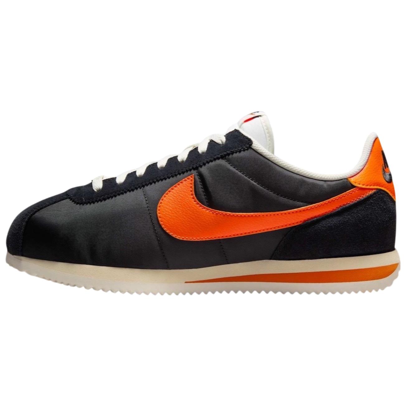 Nike Cortez Txt Black Sail Safety Orange