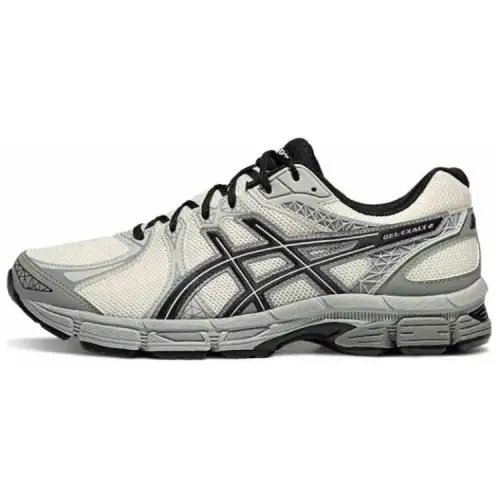ASICS Gel Exalt 2 Abrasion Resistant Low top Casual Running Shoes Men's Ecru Gray