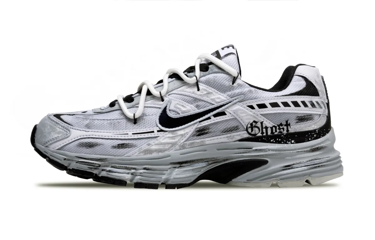 Nike Initiator Slip Resistant Low top Running Shoes Men's White Gray