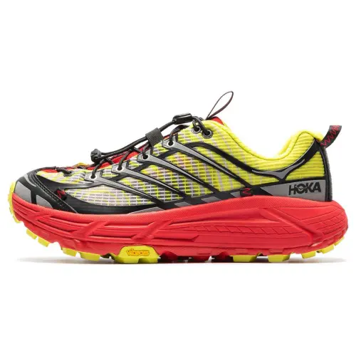 Nicole McLaughlin x HOKA ONE ONE Comfortable Cushioning Slip Resistant Low top Casual Running Shoes Women's Black Red