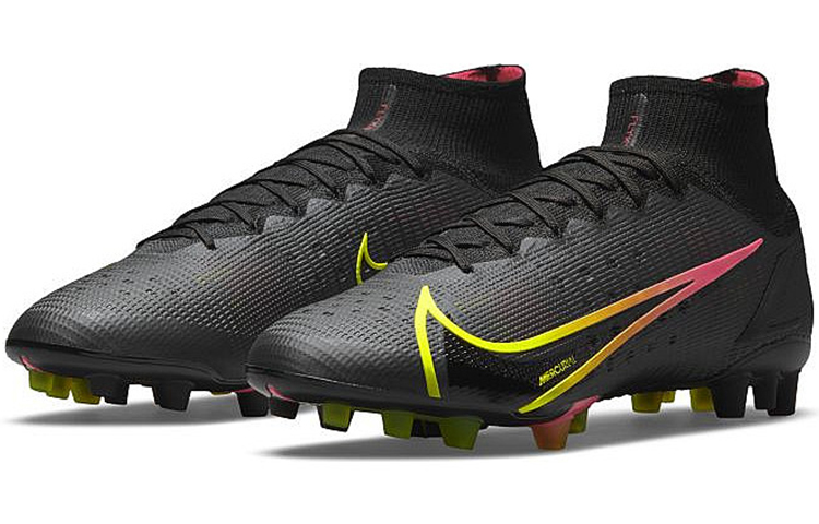 Мужские бутсы Nike Mercurial Superfly 8 Elite AG (черно-оранжево-красные) — 黑颜色 — фото 3