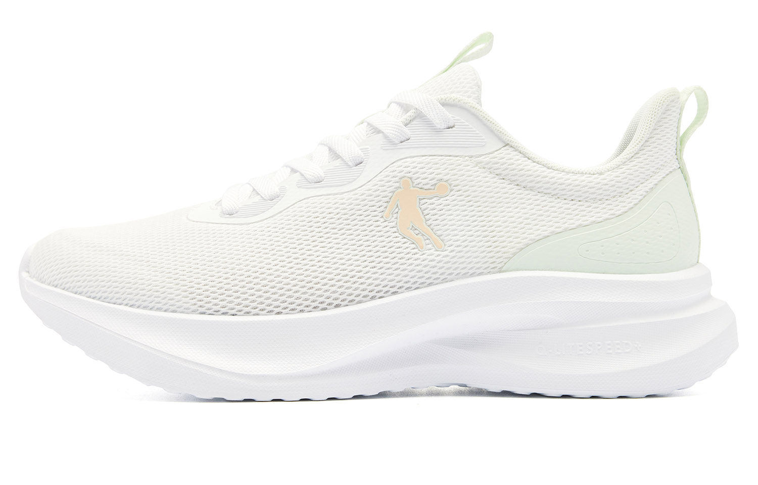 QIAODAN Fabric Low top Q LITESPEED Technology Running Shoes Women’s White