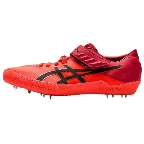 Asics High Jump Pro 2 Comfortable And Lightweight Artificial Leather Low top Running Shoes Men's Red