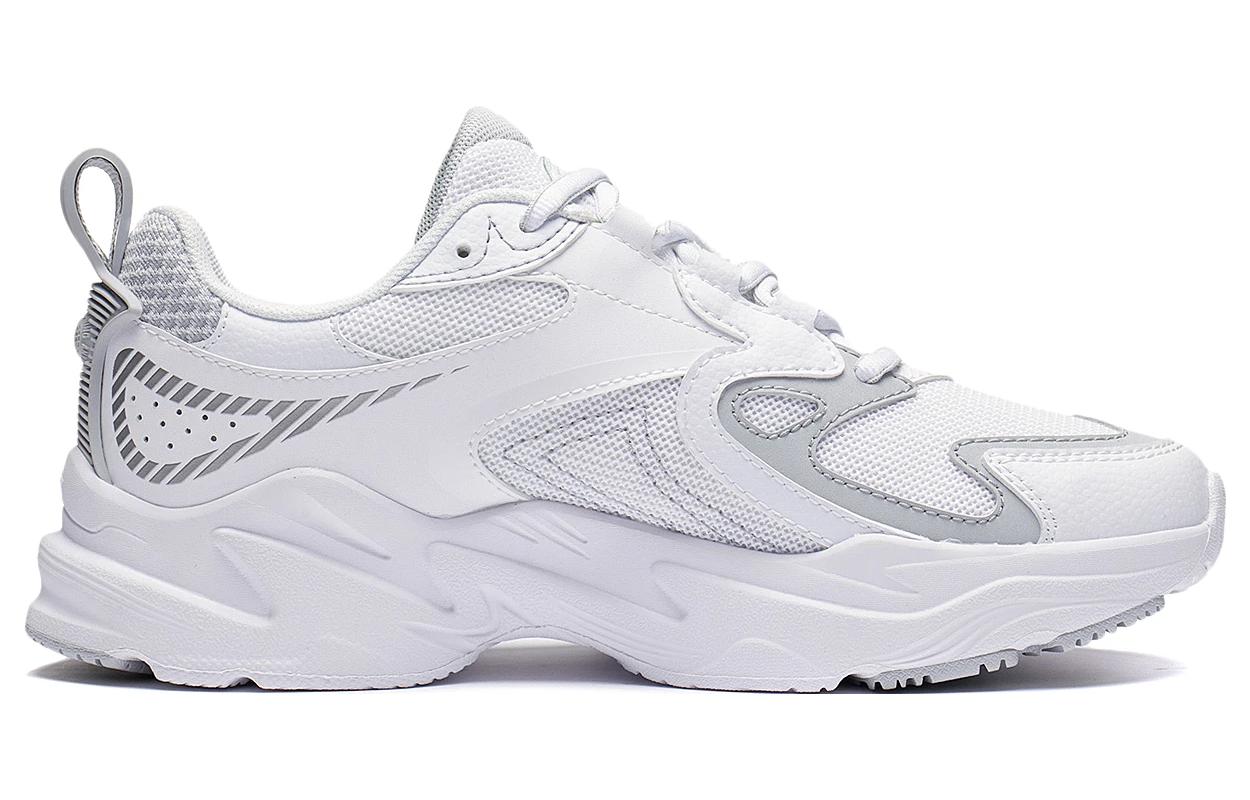 Li Ning Comfortable Textile, Synthetic Leather Cushioning Slip Resistant Abrasion Resistant Low top Running Shoes