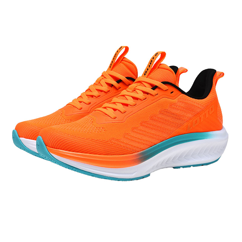 LOTTO Slip Resistant Abrasion Resistant Running Shoes Men’s Neon Orange