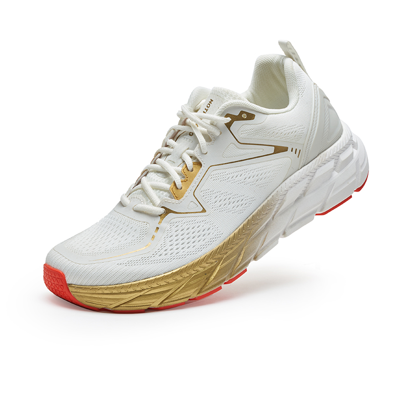 HOT POTATO Running Shoes Unisex Low Top White Gold