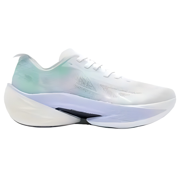 QIAODAN Cushioning Breathable Low top Carbon Plate Marathon Running Shoes Women’s White Green