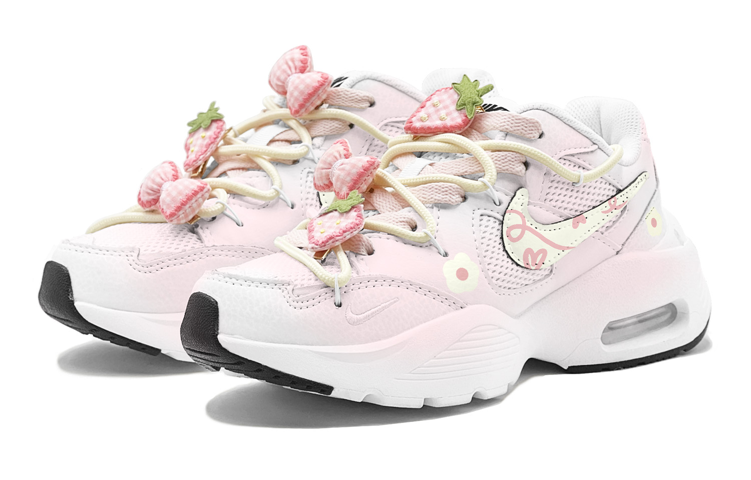 Nike Air Max Fusion Slip Resistant Slip Resistant Low top Y2k Running Shoes Women’s Pink Yellow