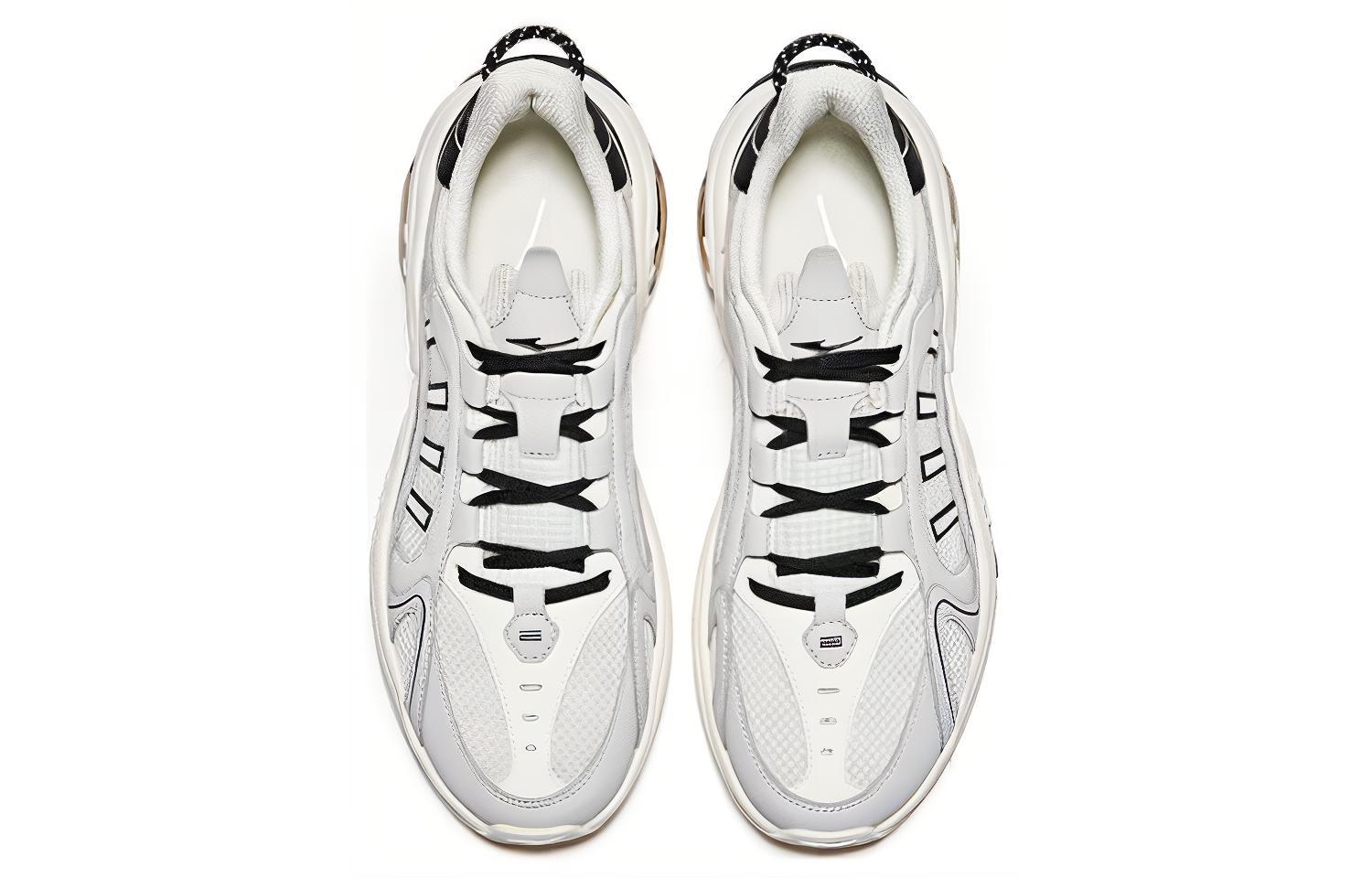 Erke Cushioning Slip Resistant Abrasion Resistant Low top Running Shoes Men’s Gray Black