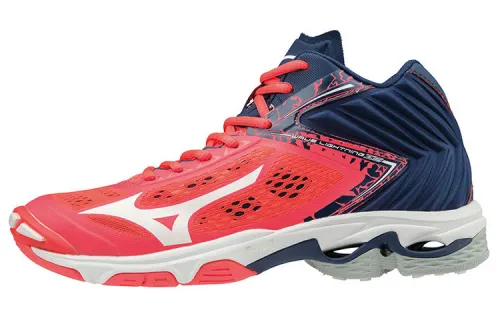 Mizuno Wave Lightning Z5 Running Shoes Unisex Mid Top Red/Blue