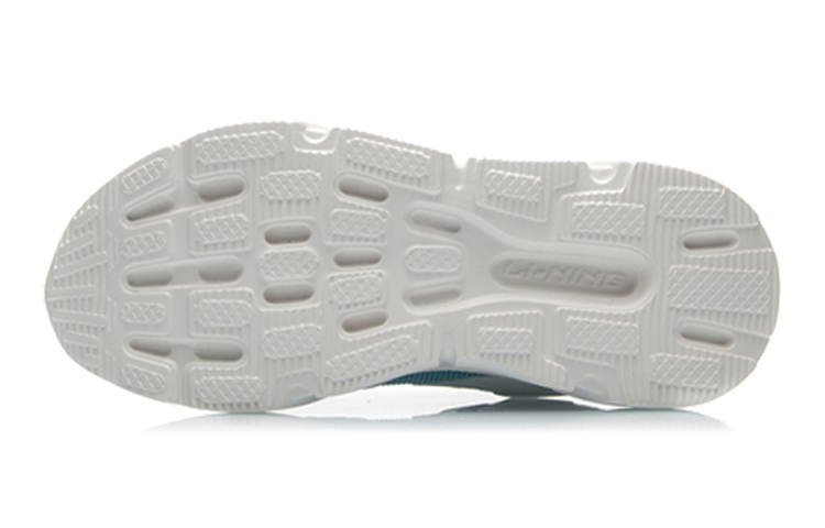 Li Ning Comfortable And Trendy Cushioning Slip Resistant Abrasion Resistant Low top Running Shoes Women’s Mist White