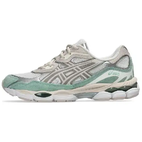 Asics GEL NYC Comfortable Low top Running Shoes Unisex White Beige Green
