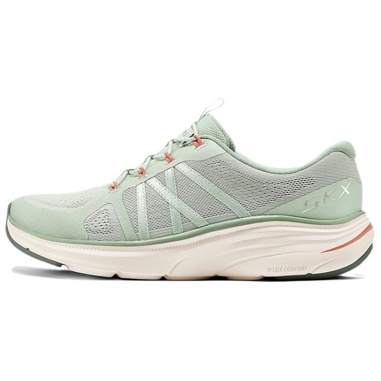 Skechers Cushioning, Wear Resistant Low top Casual Running Shoes Women’s Light Green