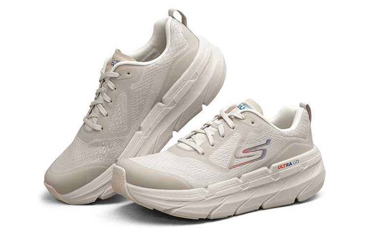 Skechers Max Cushioning Running Shoes Women’s Low Top Natural