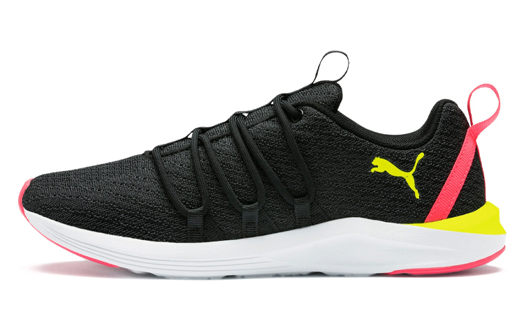 PUMA Prowl Running Shoes Women's Low Top Black/Pink/Yellow
