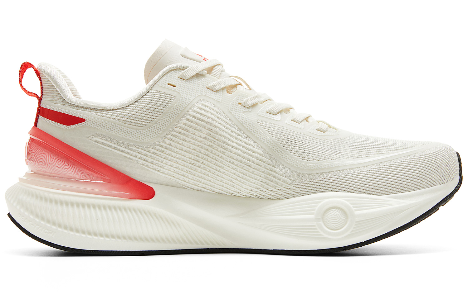 PEAK Taichi 7.0 PRO Cushioning Slip Resistant Abrasion Resistant Low top Training Running Shoes Men’s Ivory Red
