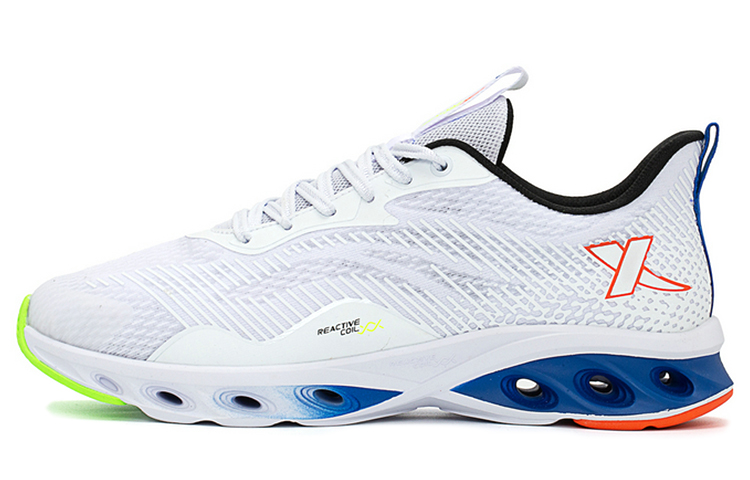 XTEP Cushioning Spin Technology Mesh Breathable Cushioning Low top Running Shoes Men’s White Green
