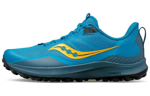 Saucony Peregrine 12 Running Shoes Men's Low Top Blue/Yellow/Black