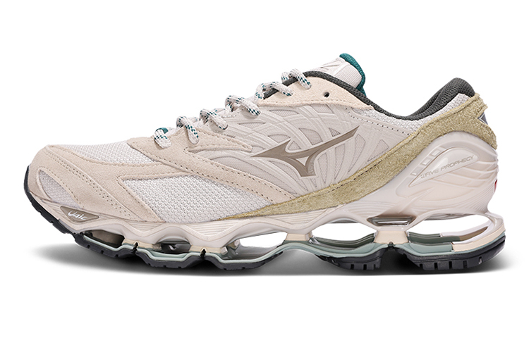 Кроссовки Mizuno Wave Prophecy LS (серебристо-песочные)