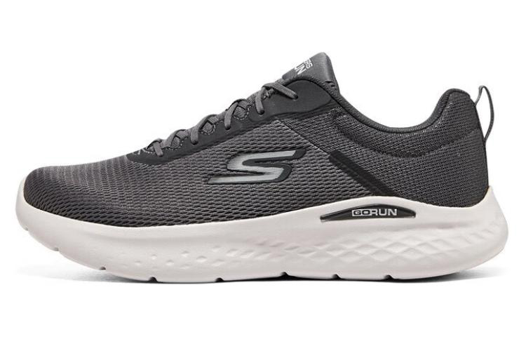 Skechers Skechers Go Run Lite runner, light and comfortable, soft elastic cushioning, training and commuting, breathable mesh, machine washable, low-top running shoes, men's gray