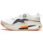Li Ning Cushioning Slip Resistant Abrasion Resistant Low top Running Shoes Men's White Black Orange