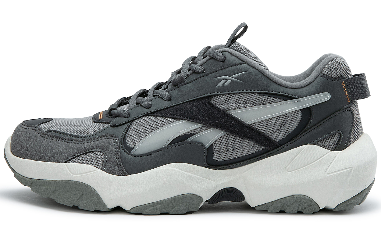 Reebok FLUFFI PUFF CN Abrasion Resistant Breathable Height Increasing Low top Running Shoes Unisex Gray