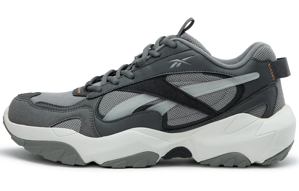 Reebok FLUFFI PUFF CN Abrasion Resistant Breathable Height Increasing Low top Running Shoes Unisex Gray