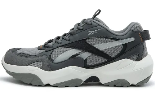 Reebok FLUFFI PUFF CN Abrasion Resistant Breathable Height Increasing Low top Running Shoes Unisex Gray