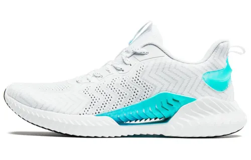 Xtep Comfortable Hydrogen Wind Technology Shock Absorbing Anti-Slip Breathable Low-top Running Shoes Men's White Gray