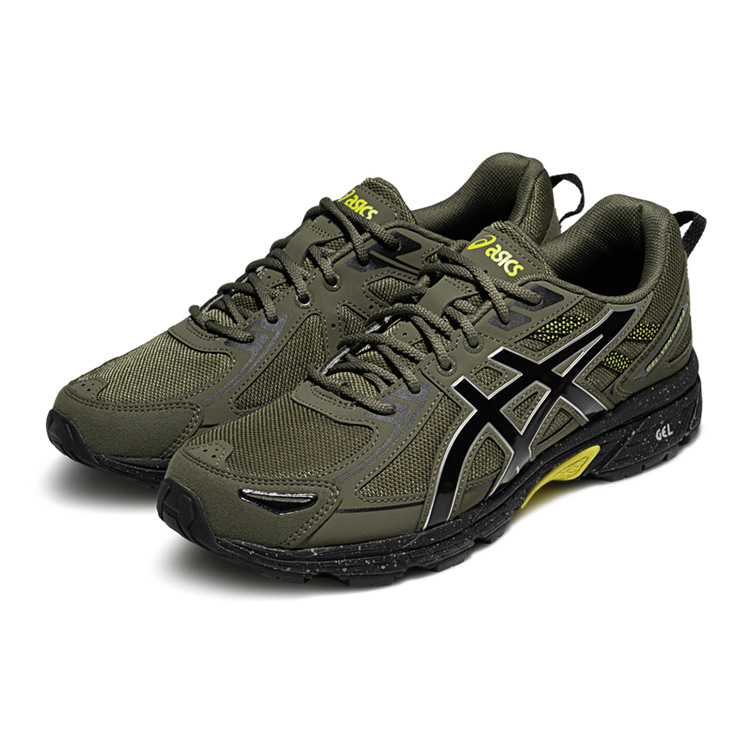 Кроссовки ASICS ASICS Gel-Venture 6 (зелено-черные) — фото 3