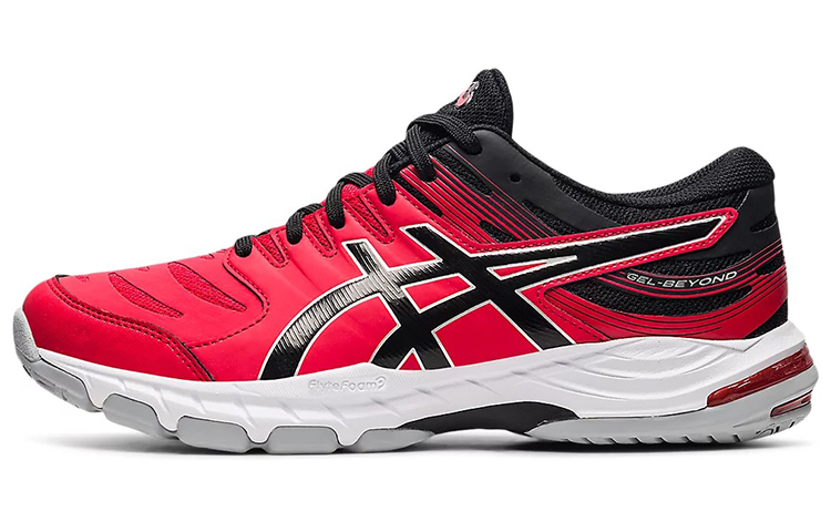 Asics Gel Beyond 6 Comfortable Low top Running Shoes Men's Black Red