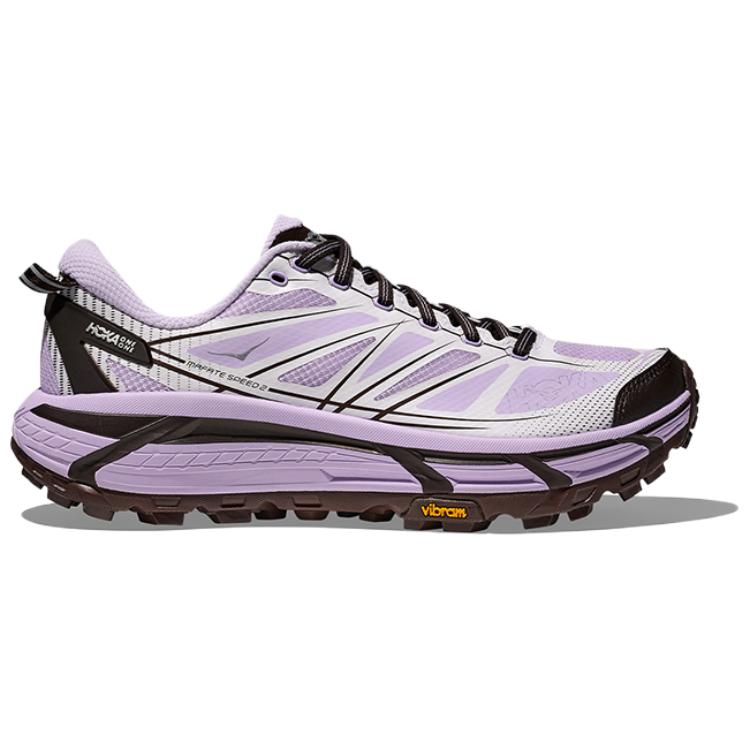 HOKA ONE ONE Mafate Speed 2 Running Shoes Unisex Low Top Iris Purple/White