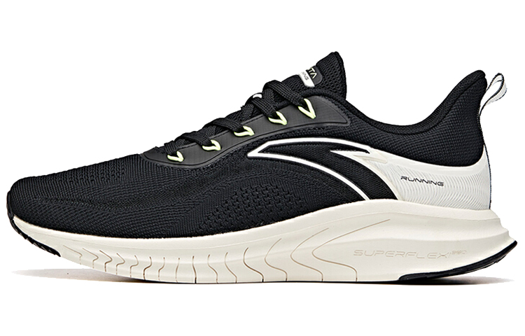 Anta Comfortable Cushioning Slip Resistant Abrasion Resistant Low top Running Shoes Men’s Black