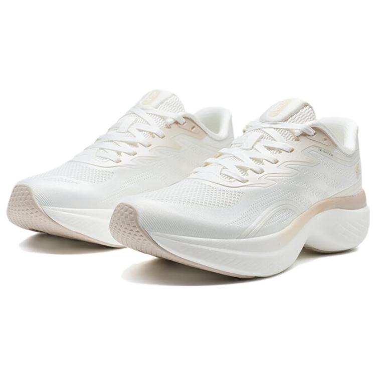 XTEP Breathable And Slip Resistant Breathable And Slip Resistant Low top Casual Running Shoes Women’s White Brown