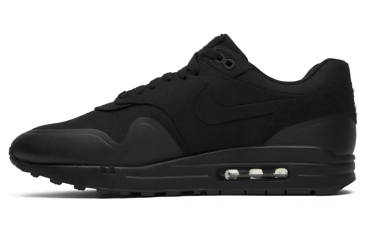 Nike Air Max 1 Low top Running Shoes Men's Pure Black