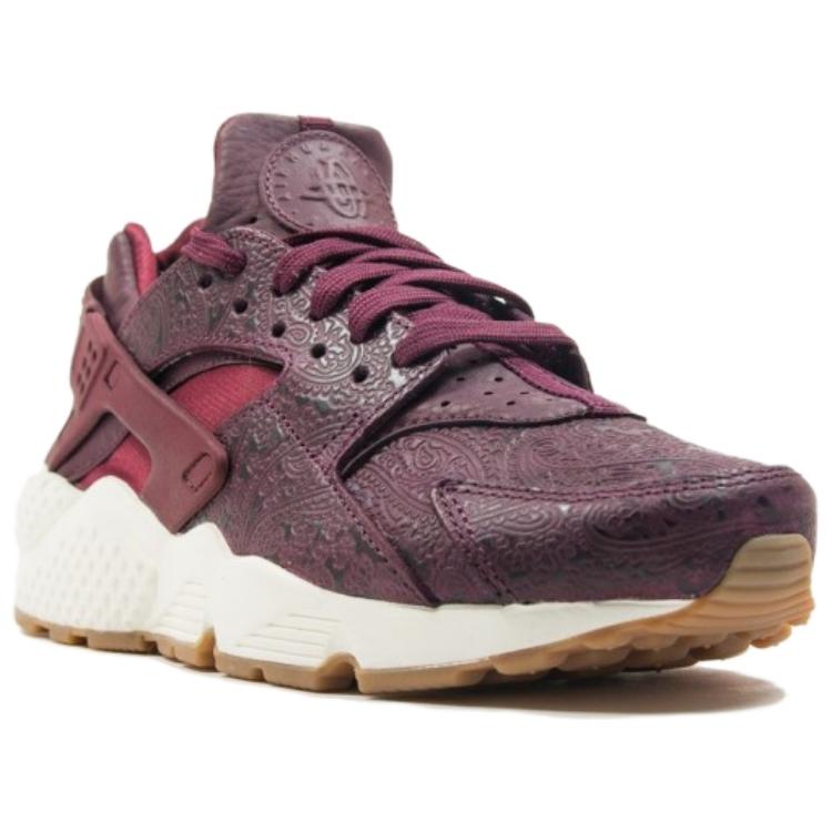 Nike Air Huarache Run Slip Resistant Abrasion Resistant Low top Running Shoes Unisex Red Brown
