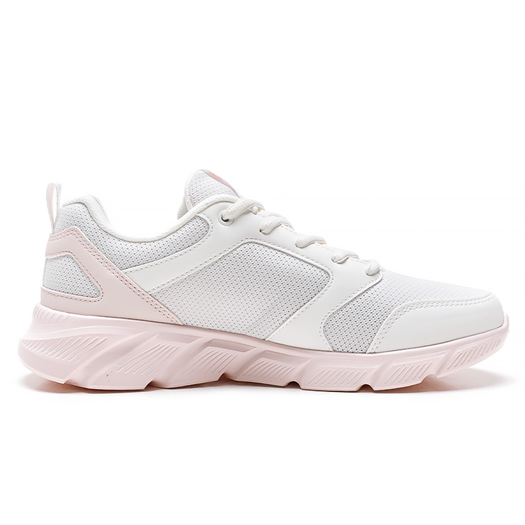 XTEP Breathable And Lightweight Low top Casual Running Shoes Women’s Sail White Pure Pink