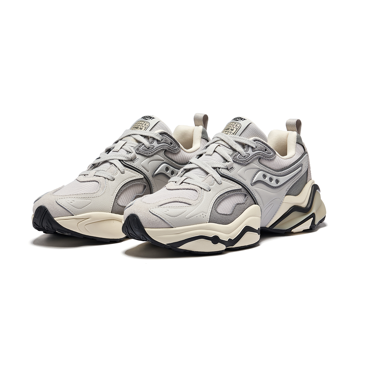Saucony STABIL RE Low top Running Shoes Unisex Gray Silver