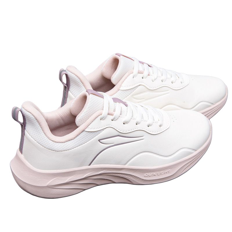 361° Wear resistant And Lightweight Low top Running Shoes Women’s White Pink
