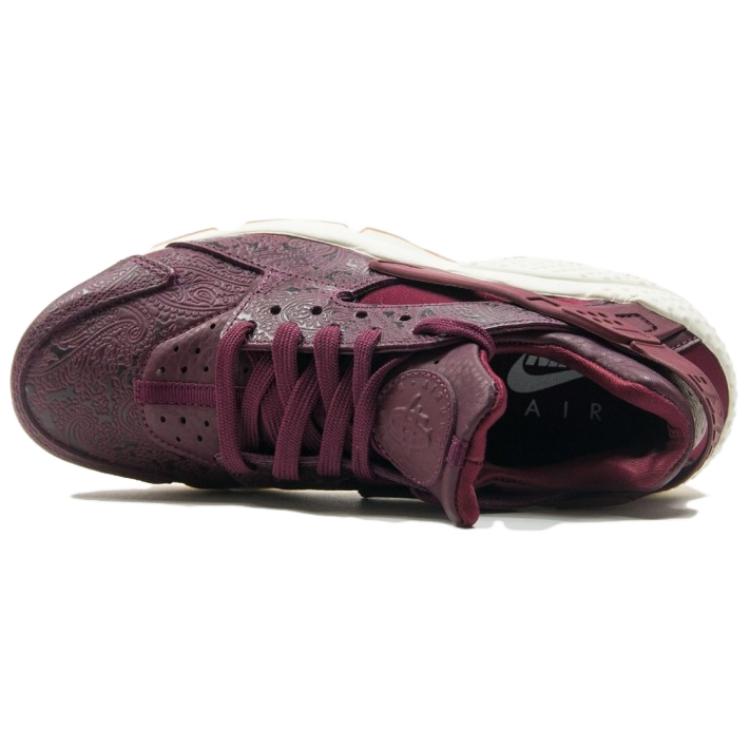 Nike Air Huarache Run Slip Resistant Abrasion Resistant Low top Running Shoes Unisex Red Brown