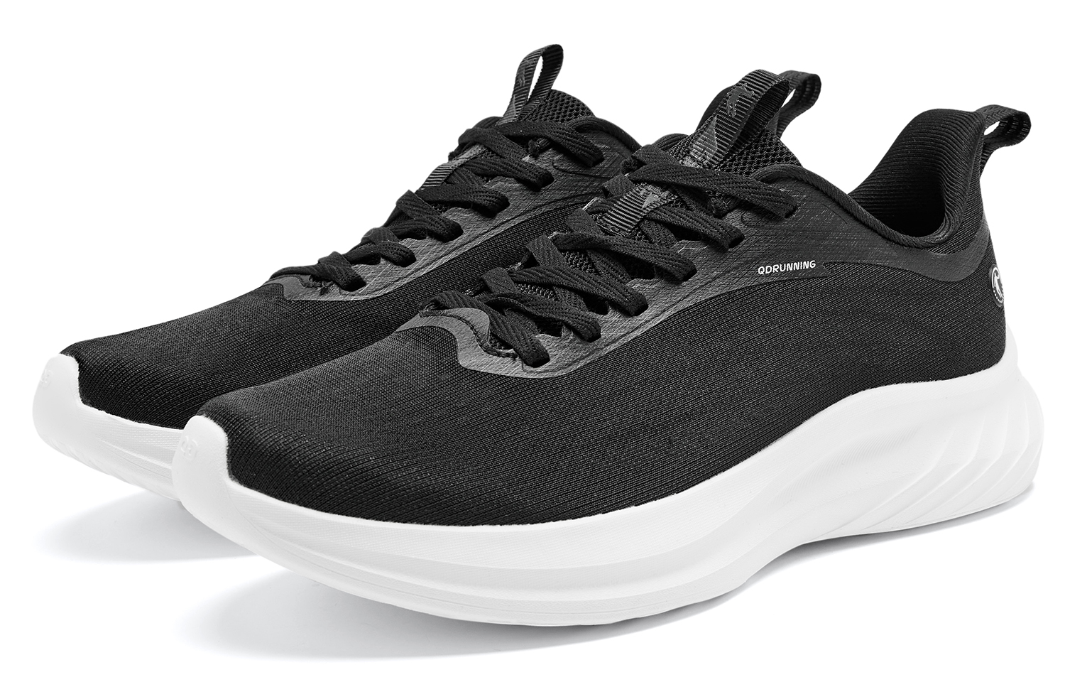 QIAODAN Cushioning Slip Resistant Abrasion Resistant Low top Casual Running Shoes Women’s Black