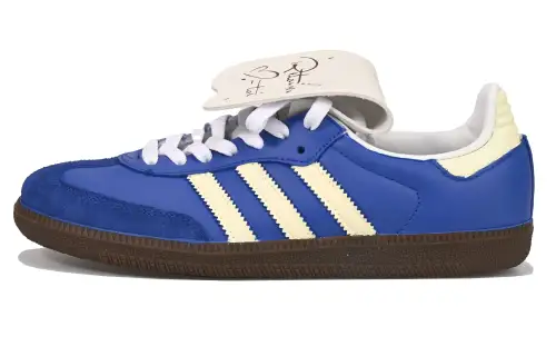 Adidas Originals SAMBA OG Blue Moment Vlad Wear resistant And Lightweight Low top Skateboard Shoes Unisex Dodger Blue