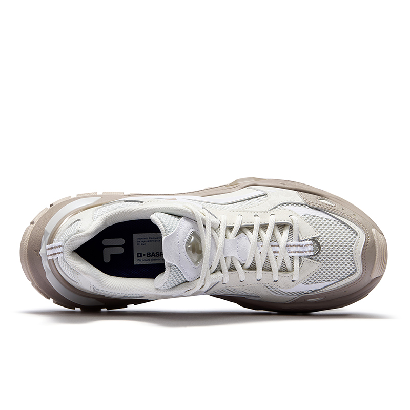 FILA FUSION BIANCO IV Candy Shoes 4 Textile, Synthetic Leather Low top Running Shoes Women’s Gray Brown