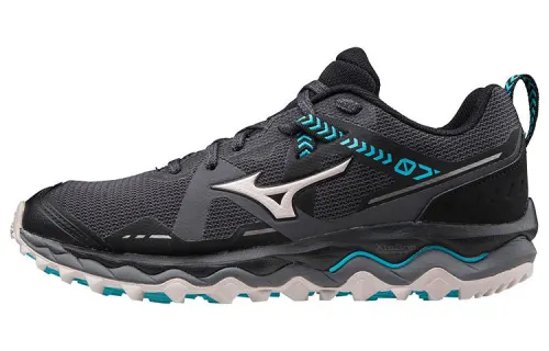 Mizuno Mujin 7 Running Shoes Women's Low Top Black/Gray/Blue