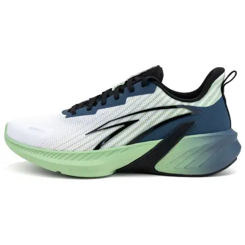 Anta Slip Resistant And Breathable Low top Training Physical Fitness Test & Exam Running Shoes Men's White Green