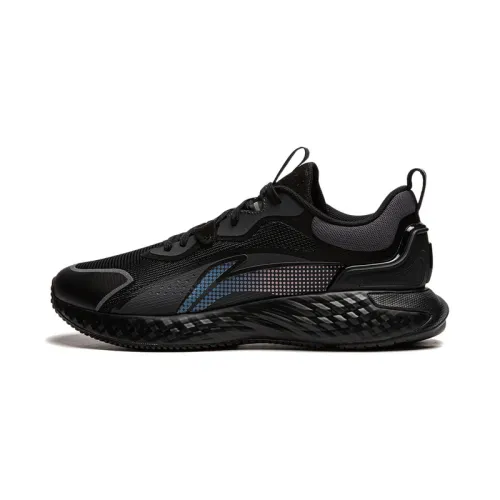 Li Ning Slip Resistant, Abrasion Resistant, Lightweight Low top Casual Shoes Men's Black
