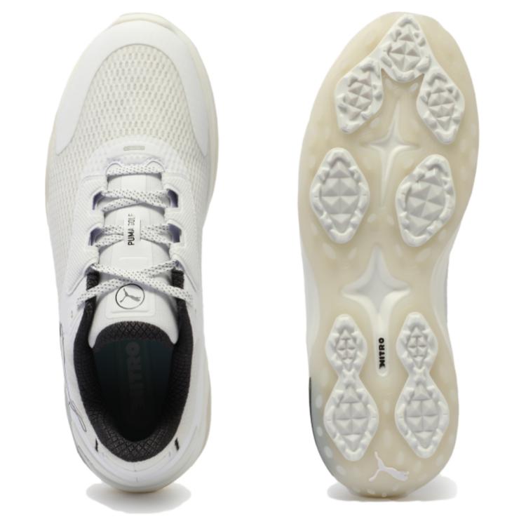 PUMA Golf Comfortable And Breathable Cushioning Low top Golf Shoes Men’s White Black Gray