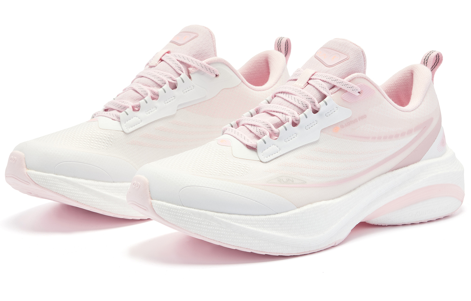 QIAODAN Swiftlet 4.0 Running Shoes Women’s Low Top Frost Pink/Jordan White