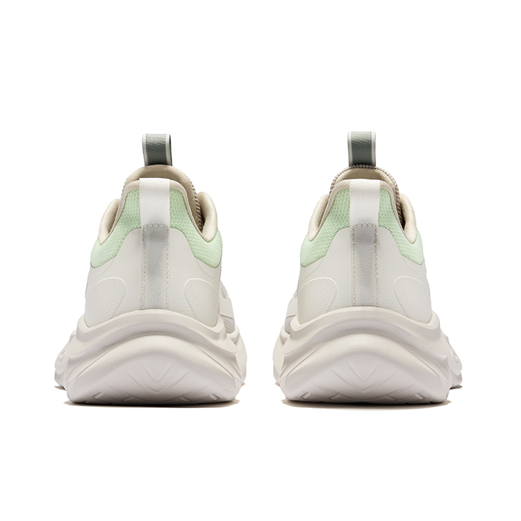 Erke Lingfeng Running Shoes Men’s Low Top Wild Gray Microcrystal White