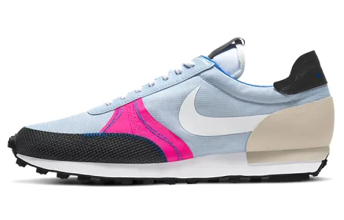 Nike Daybreak Type SE Type SE Waffle sports comfort fabric synthetic leather shock-absorbing and anti-slip low top casual running shoes men and women black pink blue